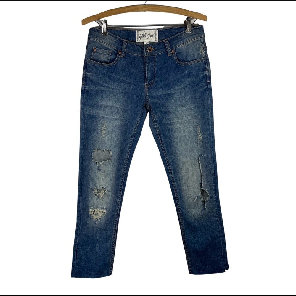 BUCKLE WHITE CROW Destructed Ankle jeans | 27